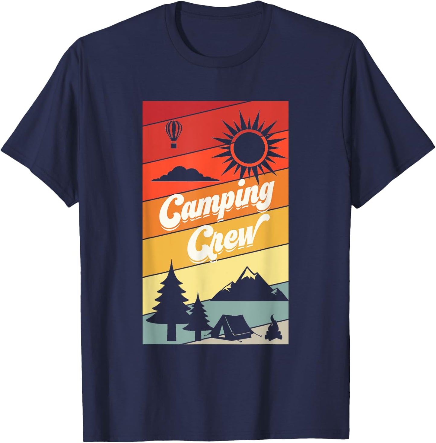 Camping Crew Shirt Camping Shirts For Family Camping Trip T-Shirt - T-Shirt | Navy