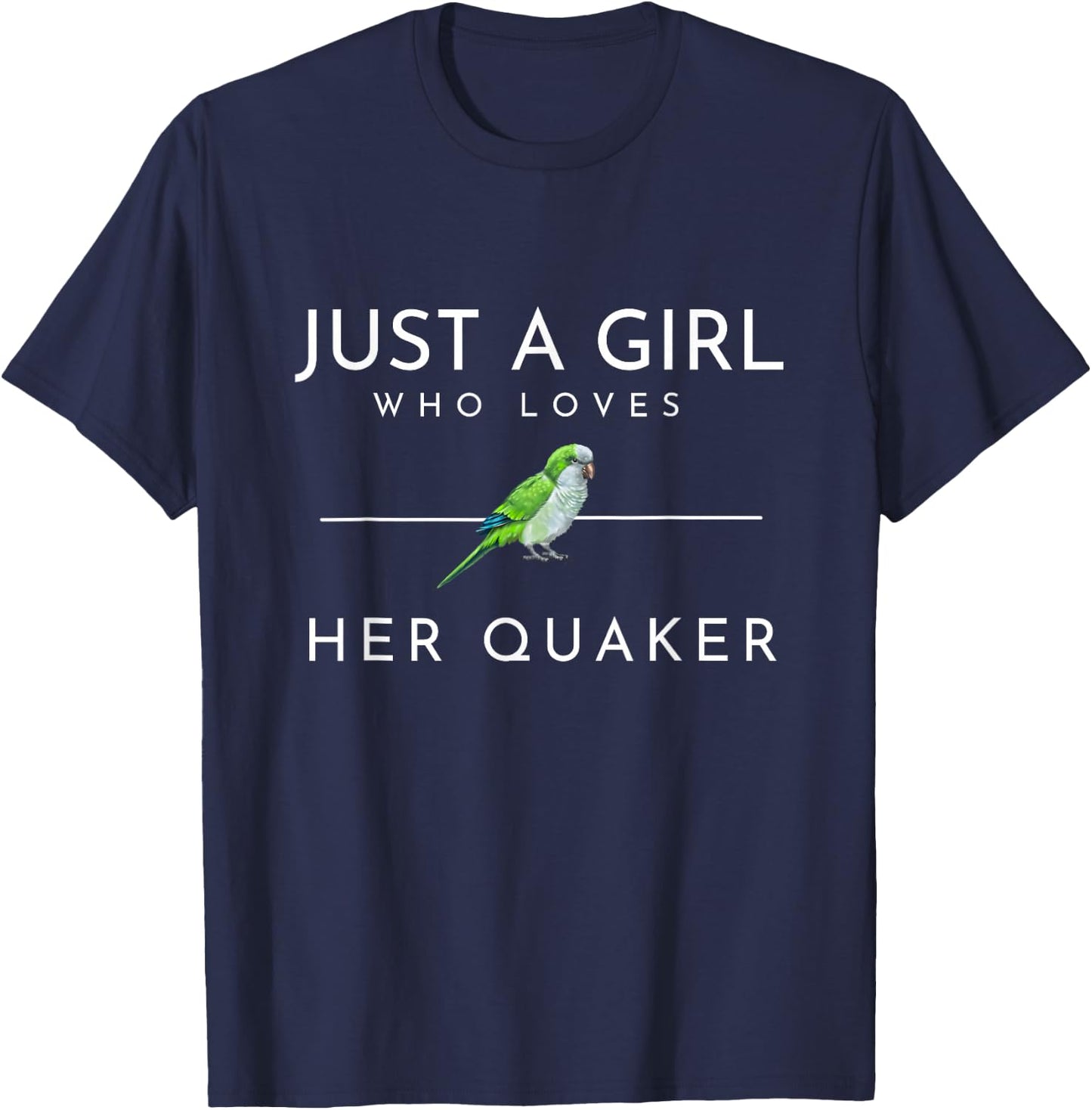 Blue Quaker Parrot Mom T-Shirt - T-Shirt | Navy