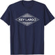 Key Largo Florida Keys Souvenir Vacation T-Shirt - T-Shirt | Navy