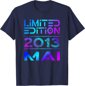 Limited Edition Mai 2013 Junge Mädchen 13. Geburtstag T-Shirt - T-Shirt | Navy