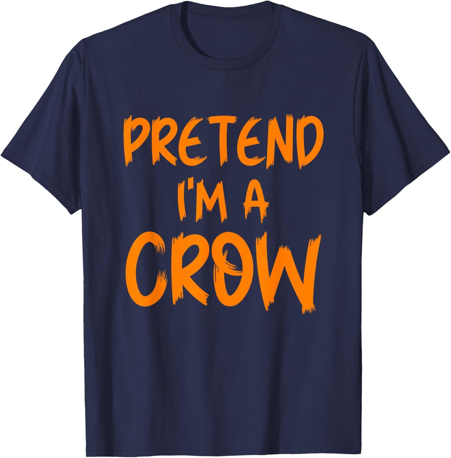 Halloween Pretend I'm A Crow Costume Funny Lazy Kids Adult T-Shirt - T-Shirt | Navy