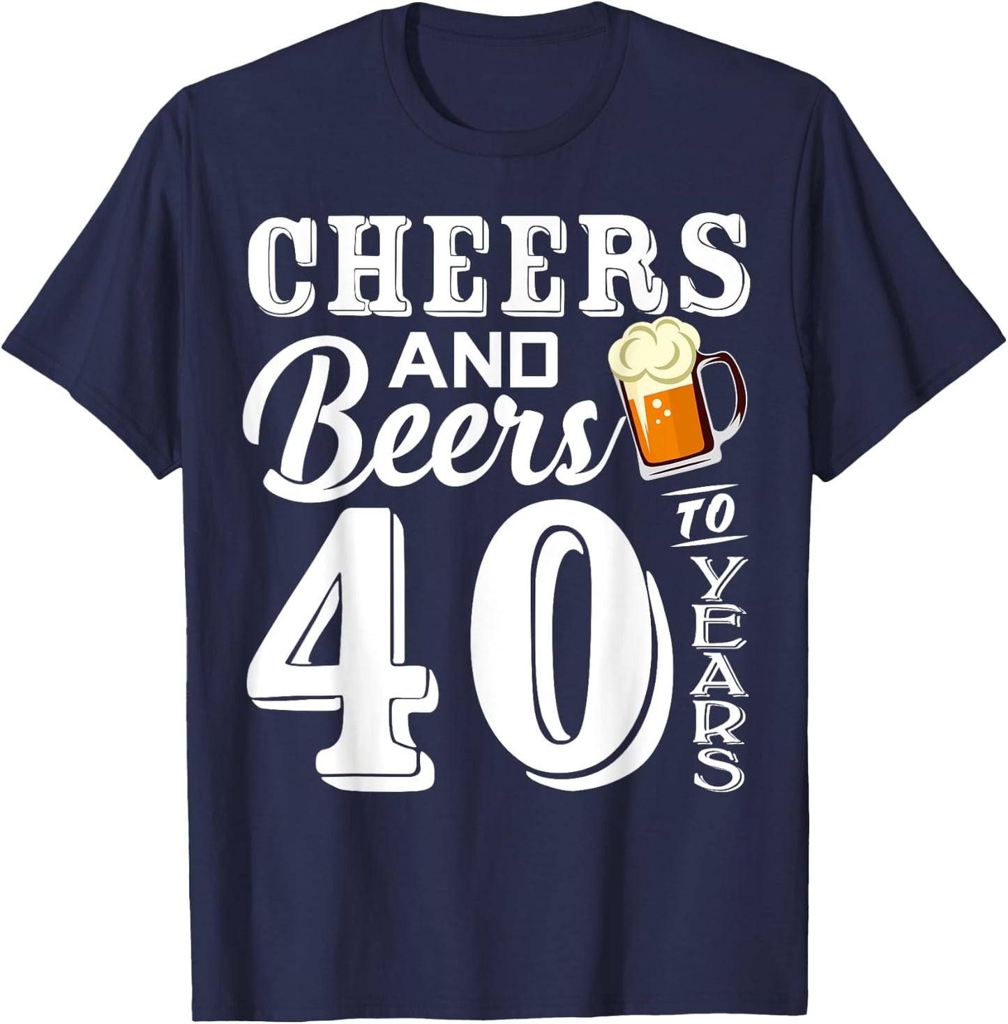 40th Birthday 1984 40th Anniversary Beer Lover T-Shirt - T-Shirt | Navy