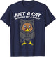 Just A Cat Not Turkey Funny Thanksgiving Dinner Women Kids T-Shirt - T-Shirt | Navy