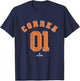 Carlos Correa 01 Houston Texas Baseball MLB Players T-Shirt - T-Shirt | Navy
