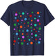 Polka Dots , Women, Kids Polka Dot , Black, S T-Shirt - T-Shirt | Navy