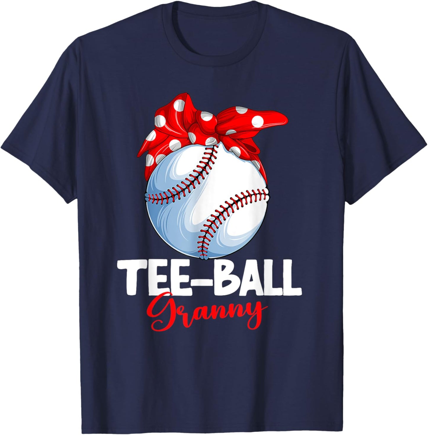 Ball Granny T Ball TBall Teeball Women T-Shirt - T-Shirt | Navy