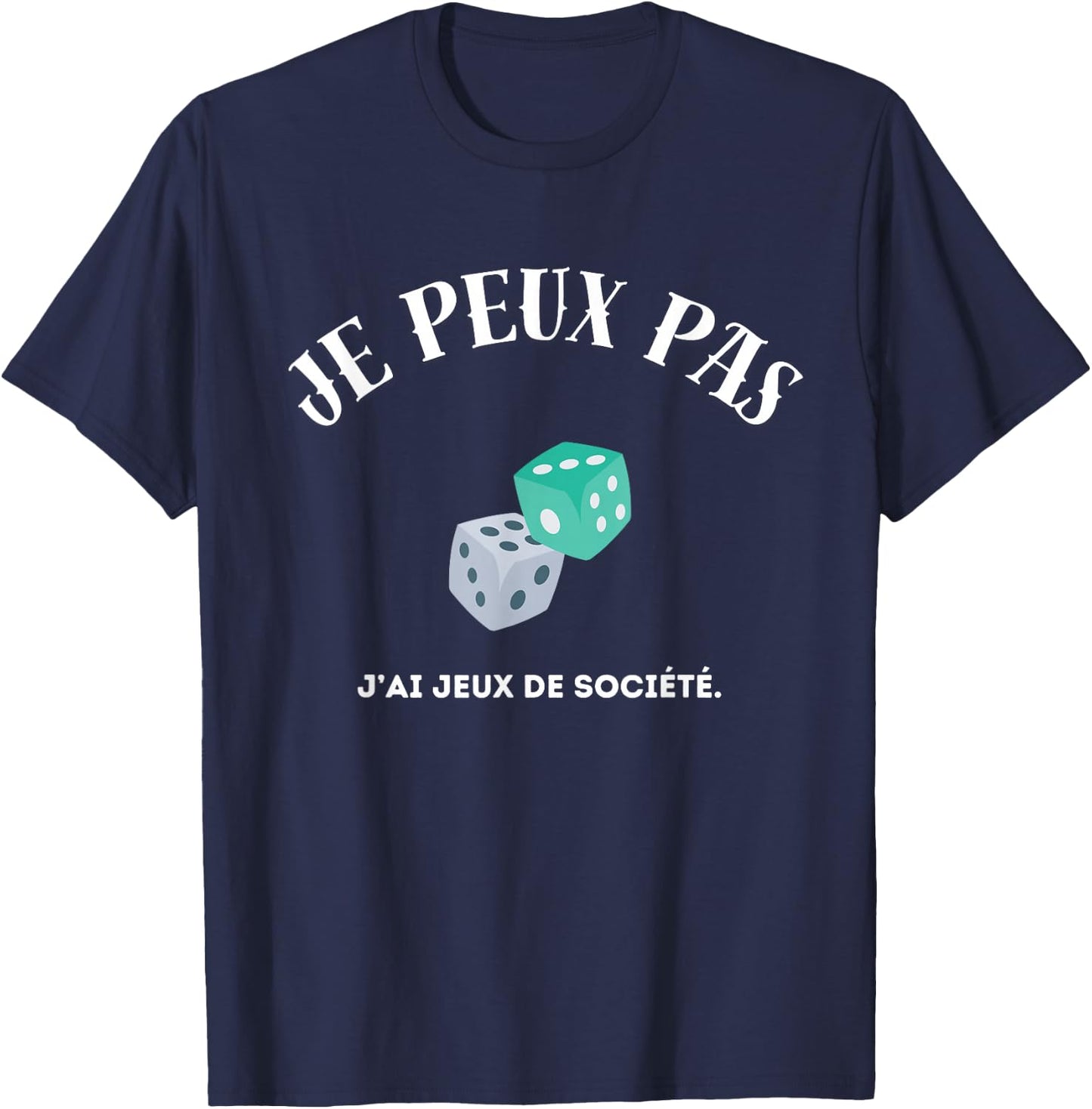 I can't, I have board games , Black, S T-Shirt - T-Shirt | Navy
