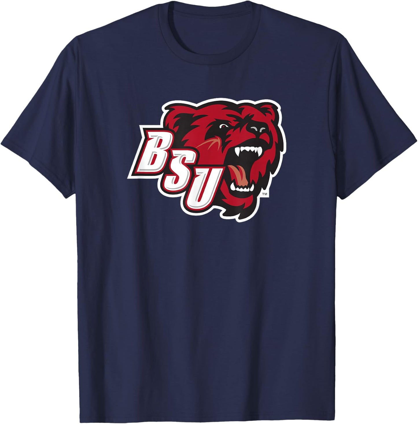 Bridgewater State University BSU Bears Logo T-Shirt - T-Shirt | Navy