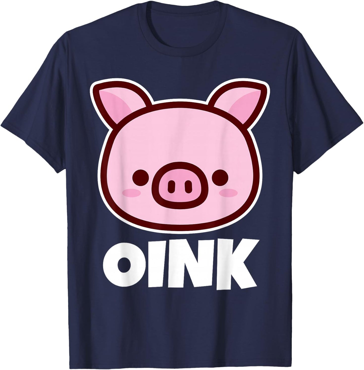 OINK Pig Stuff | Pig Lover Stuff | Kids Pig T-Shirt - T-Shirt | Navy