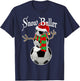 Snow Baller Soccer Christmas Snowman Shirt Soccer Gift Kids T-Shirt - T-Shirt | Navy