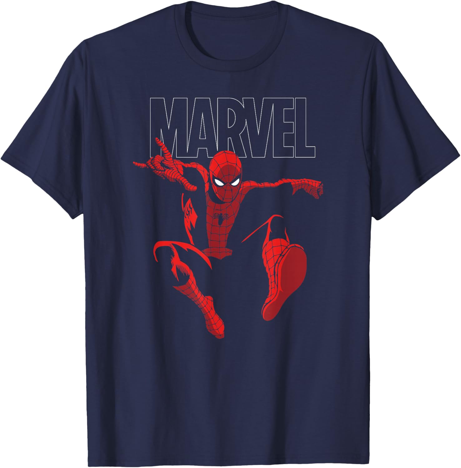 Marvel Spider-Man Strike T-Shirt - T-Shirt | Navy