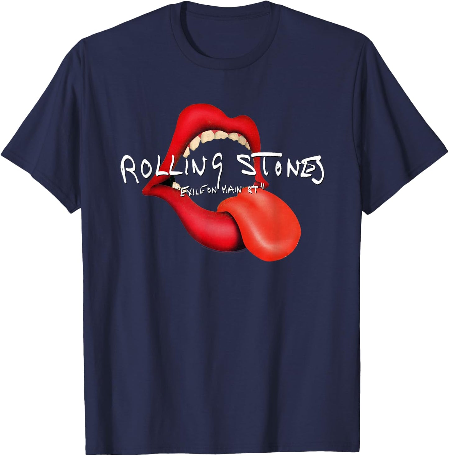The Rolling Stones Ladies & Gentlemen Tongue T-Shirt - T-Shirt | Navy