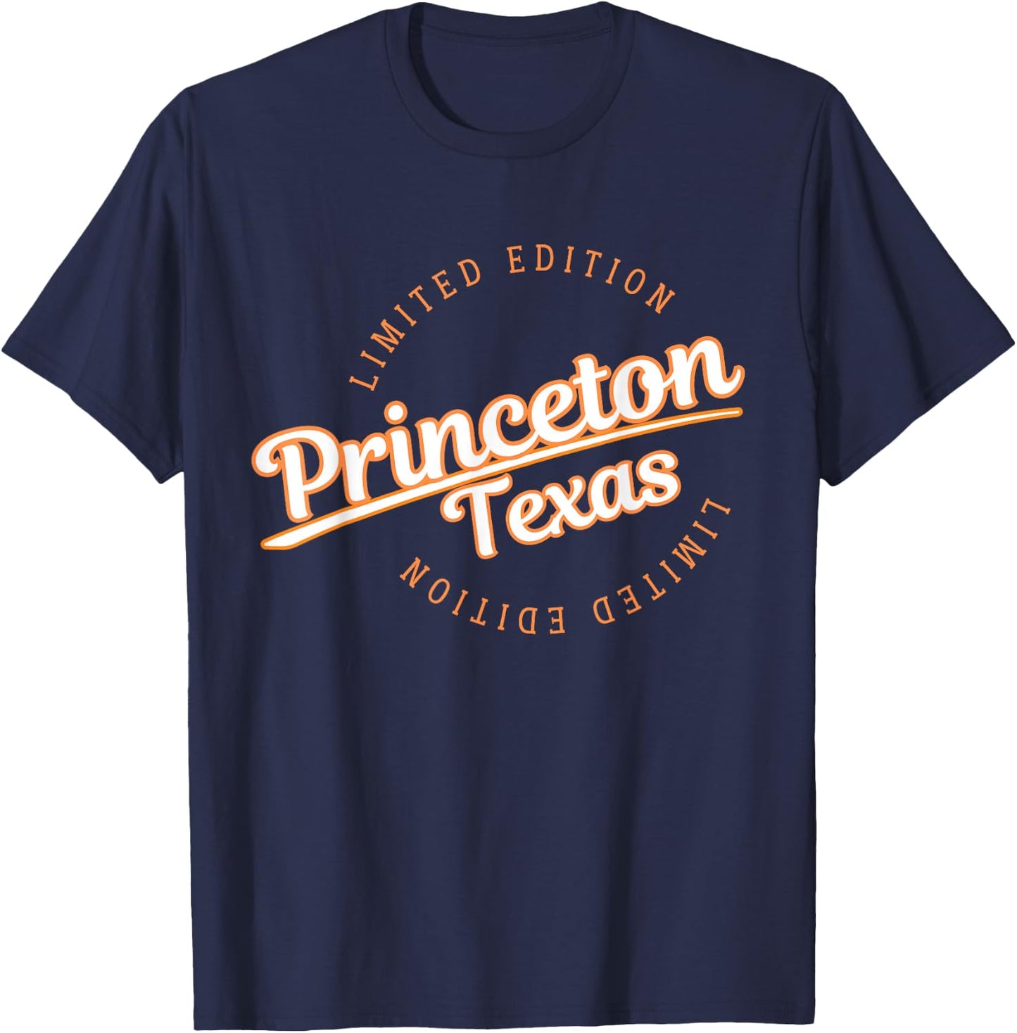 Retro Athletic Princeton TX Apparel T-Shirt - T-Shirt | Navy