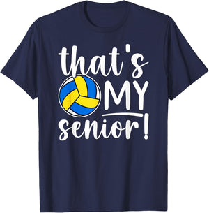 That's My Volleyball Senior Mom Volleyball Senior Mama T-Shirt - T-Shirt | Navy