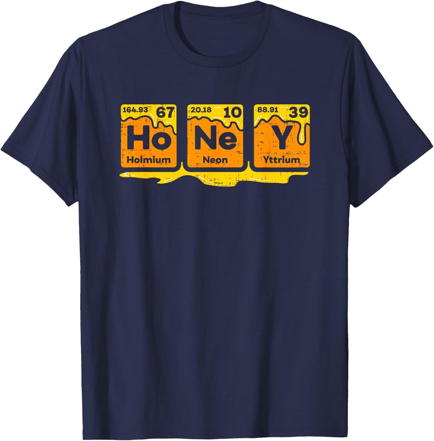 Honey Periodic Table Beekeepers Beehives Science T-Shirt - T-Shirt | Navy
