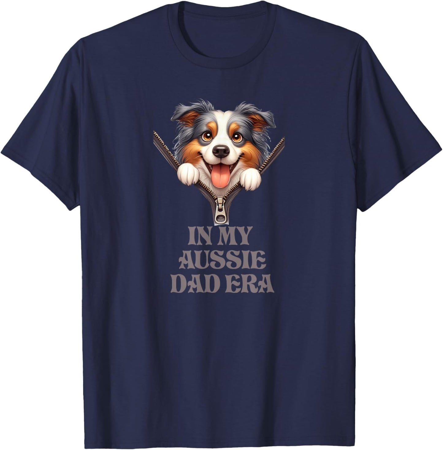 In My Aussie Dad Era T-Shirt - T-Shirt | Navy