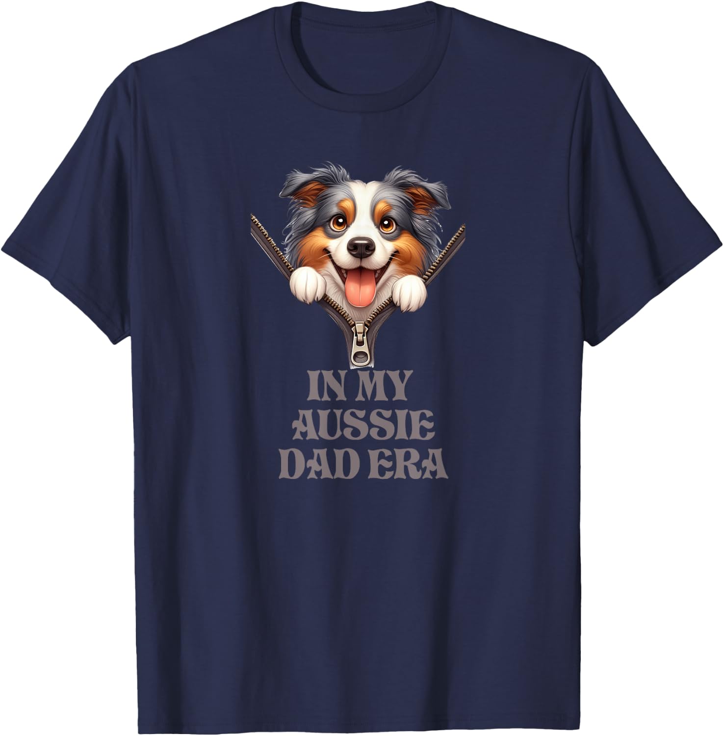 In My Aussie Dad Era T-Shirt - T-Shirt | Navy