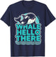 Orca Whale Hello There Kids Orca T-Shirt - T-Shirt | Navy