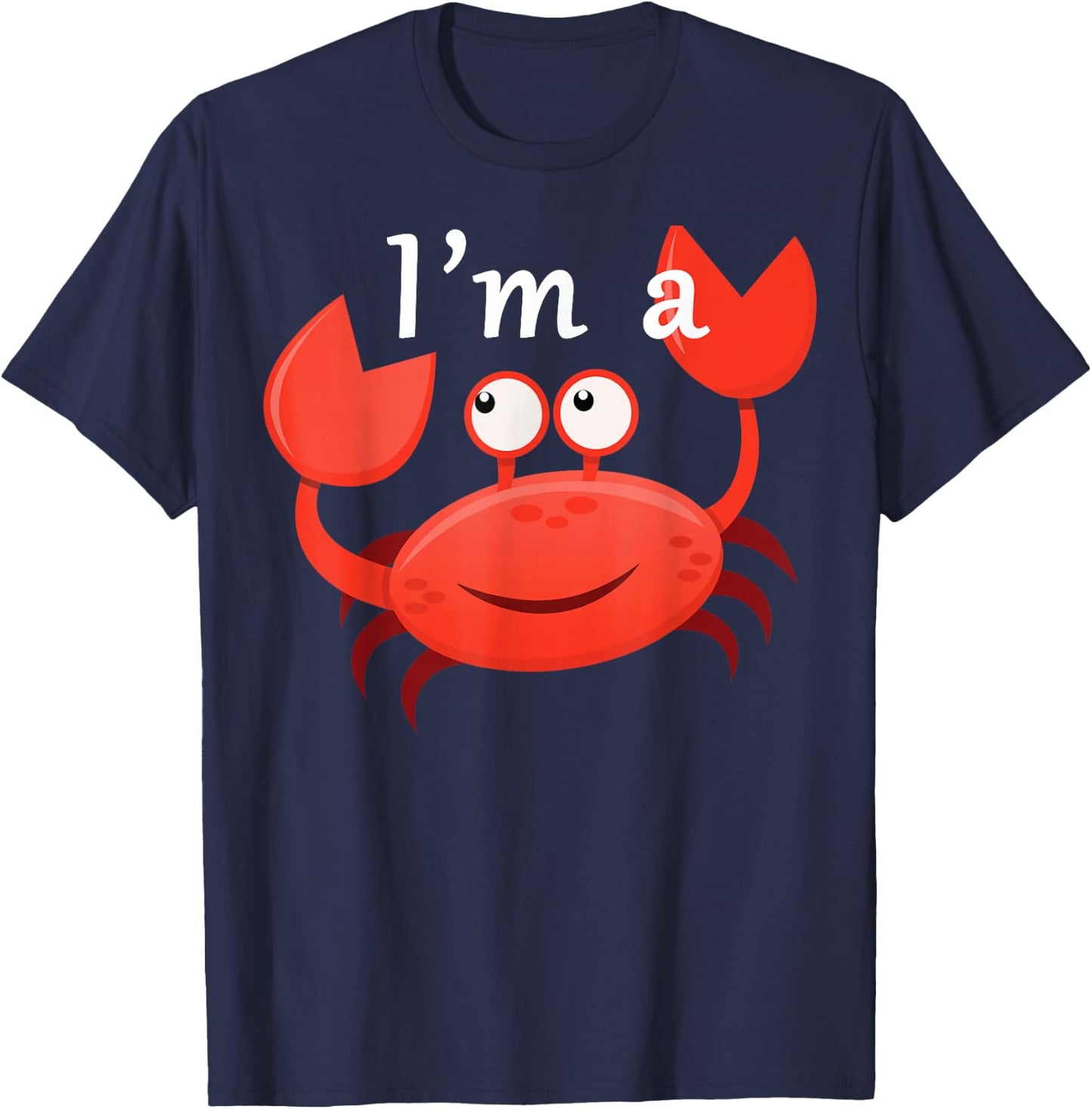 I Am A Crab , black, S T-Shirt - T-Shirt | Navy