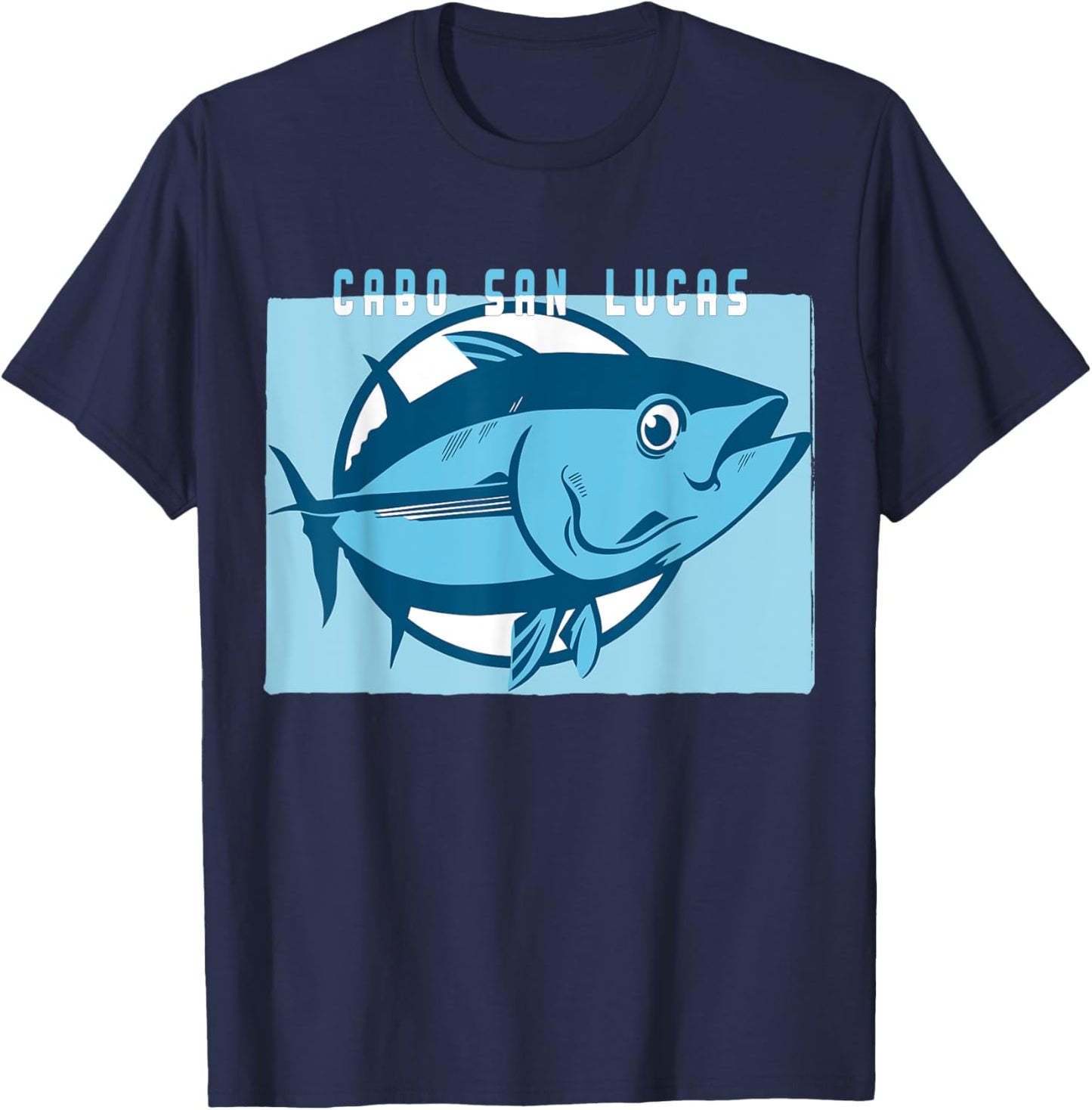 Cabo San Lucas Mexico Tuna Fishing Shirt T-Shirt - T-Shirt | Navy