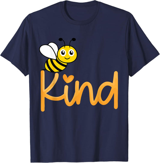 Be Kind Bee Kind Unity Day Orange Teacher Anti Bullying T-Shirt - T-Shirt | Navy