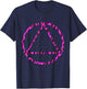 Sobriety Leopard Sober Alcoholic Abstinence AA Support T-Shirt - T-Shirt | Navy