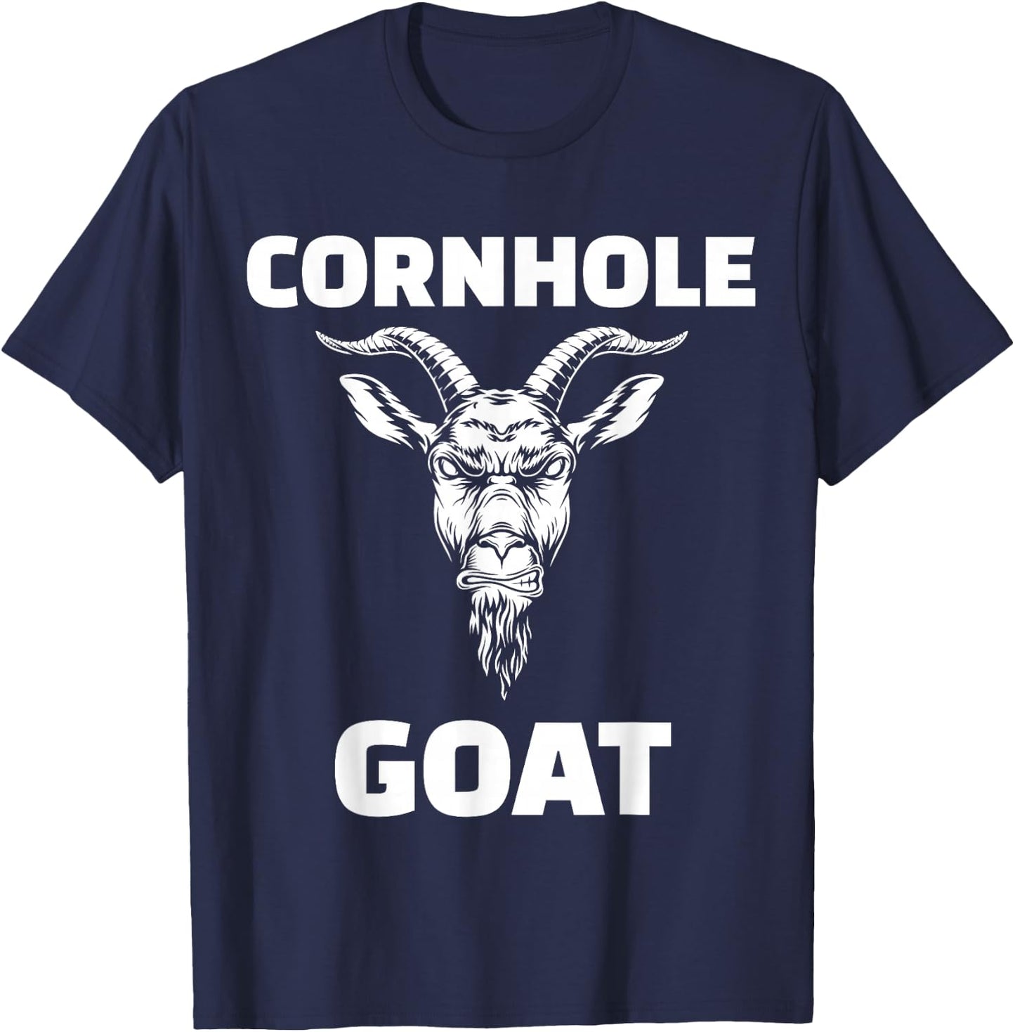 Cornhole Goat T-Shirt - T-Shirt | Navy