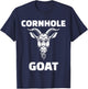 Cornhole Goat T-Shirt - T-Shirt | Navy