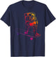 Funny Skateboard English Bulldog skateboarding dog lover dog T-Shirt - T-Shirt | Navy