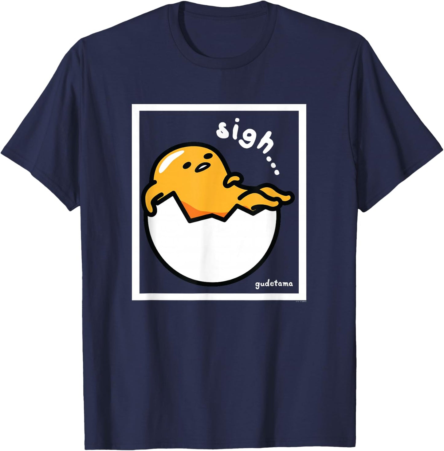 Gudetama "Sigh" Shirt T-Shirt - T-Shirt | Navy