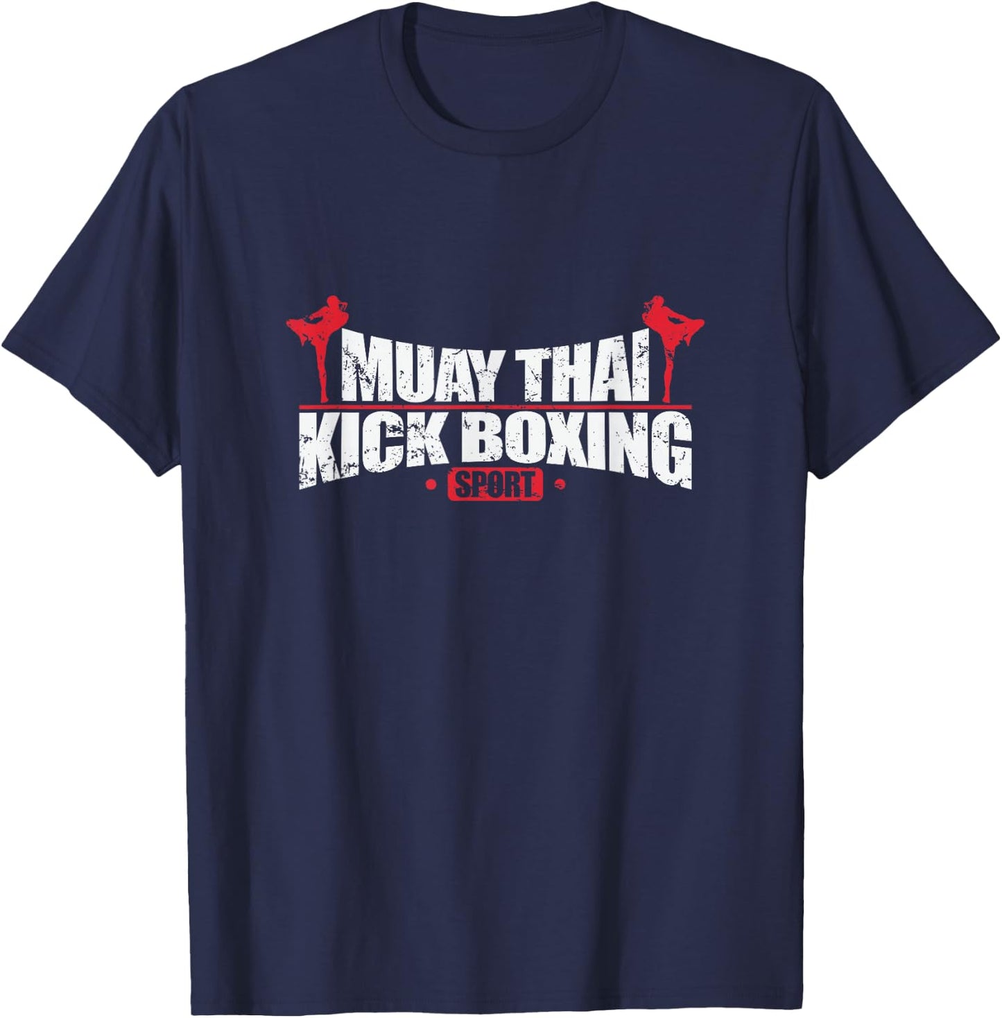 Kick Boxing Muay Thai Strength and Speed T-Shirt - T-Shirt | Navy