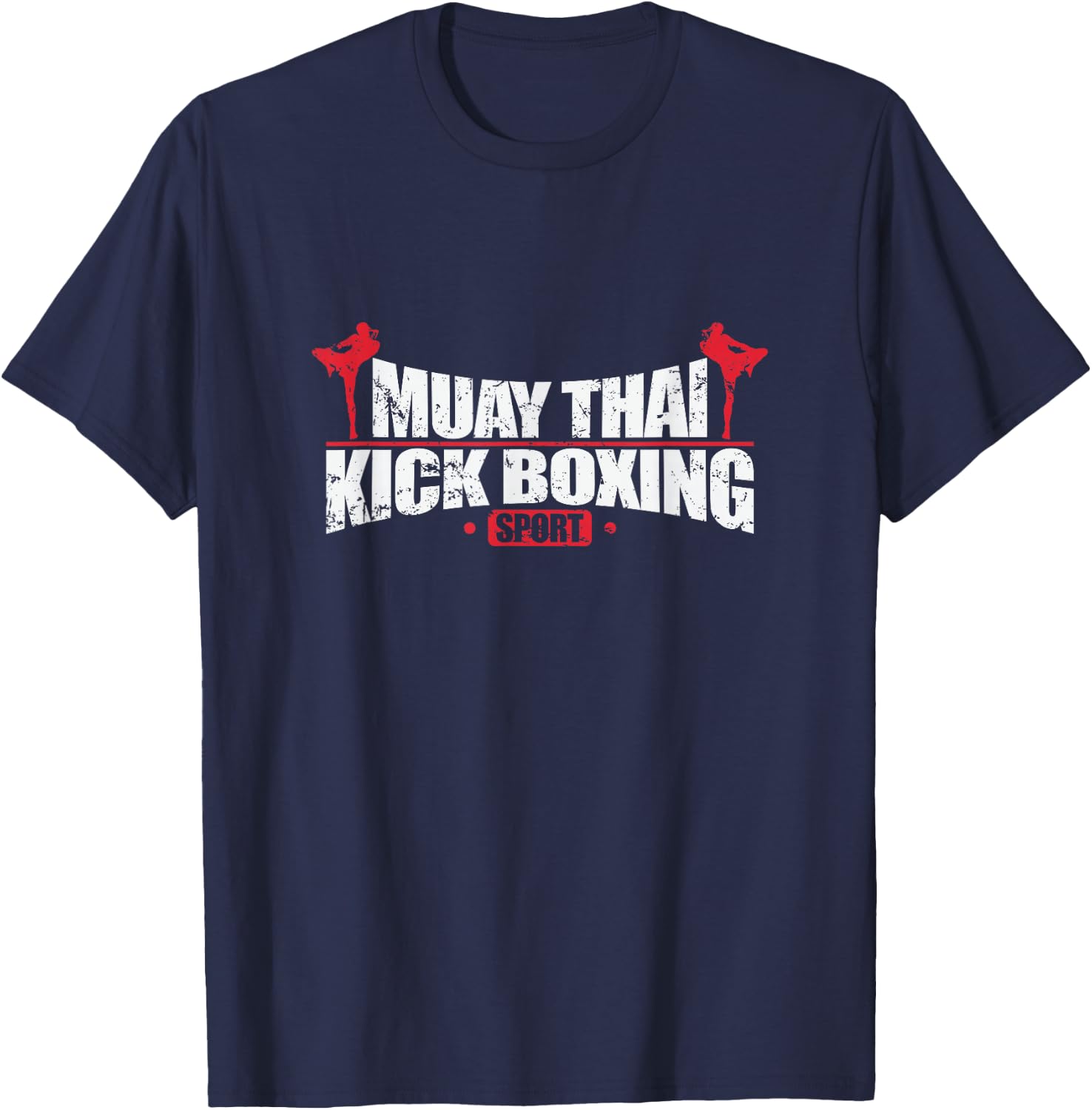 Kick Boxing Muay Thai Strength and Speed T-Shirt - T-Shirt | Navy