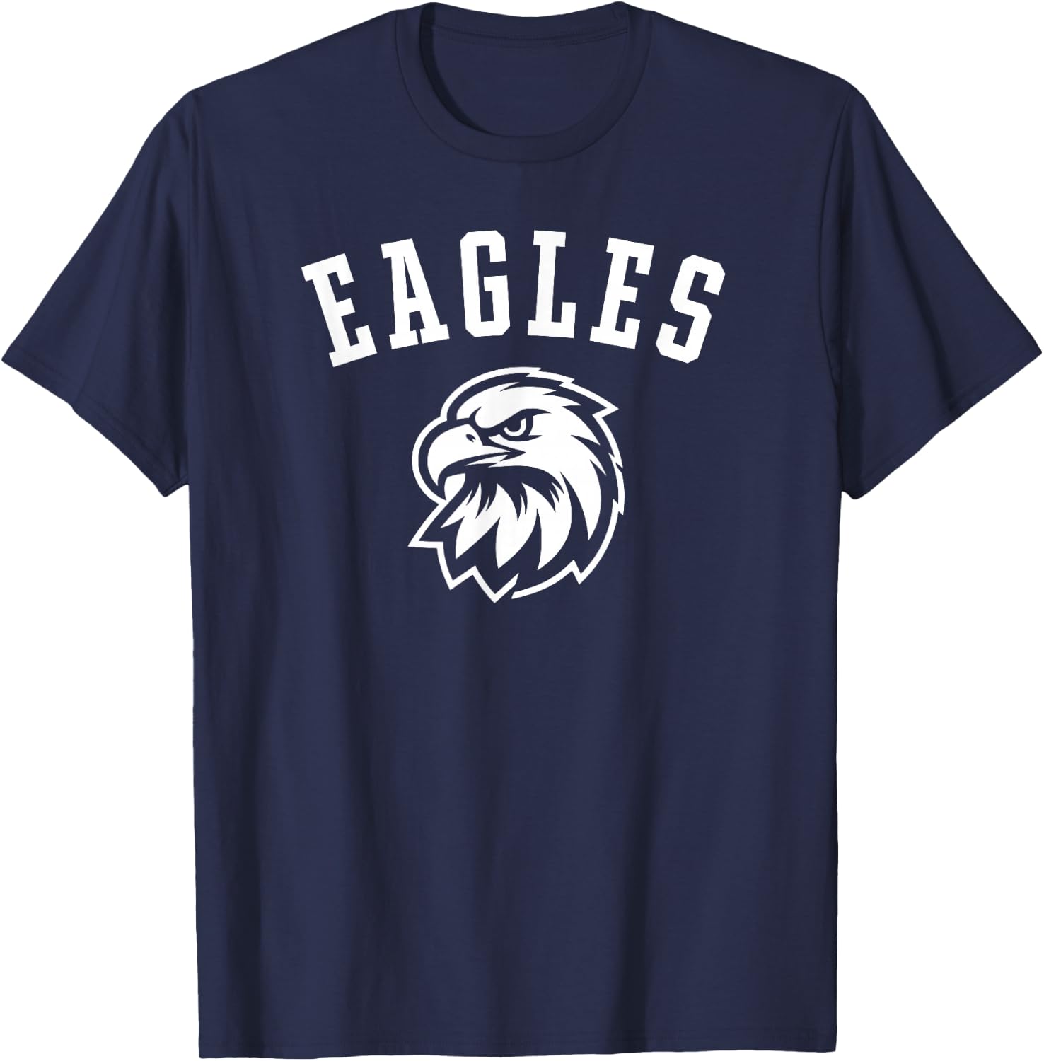 Eagles Mascot for Players and Fans , black T-Shirt - T-Shirt | Navy