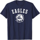 Eagles Mascot for Players and Fans , black T-Shirt - T-Shirt | Navy