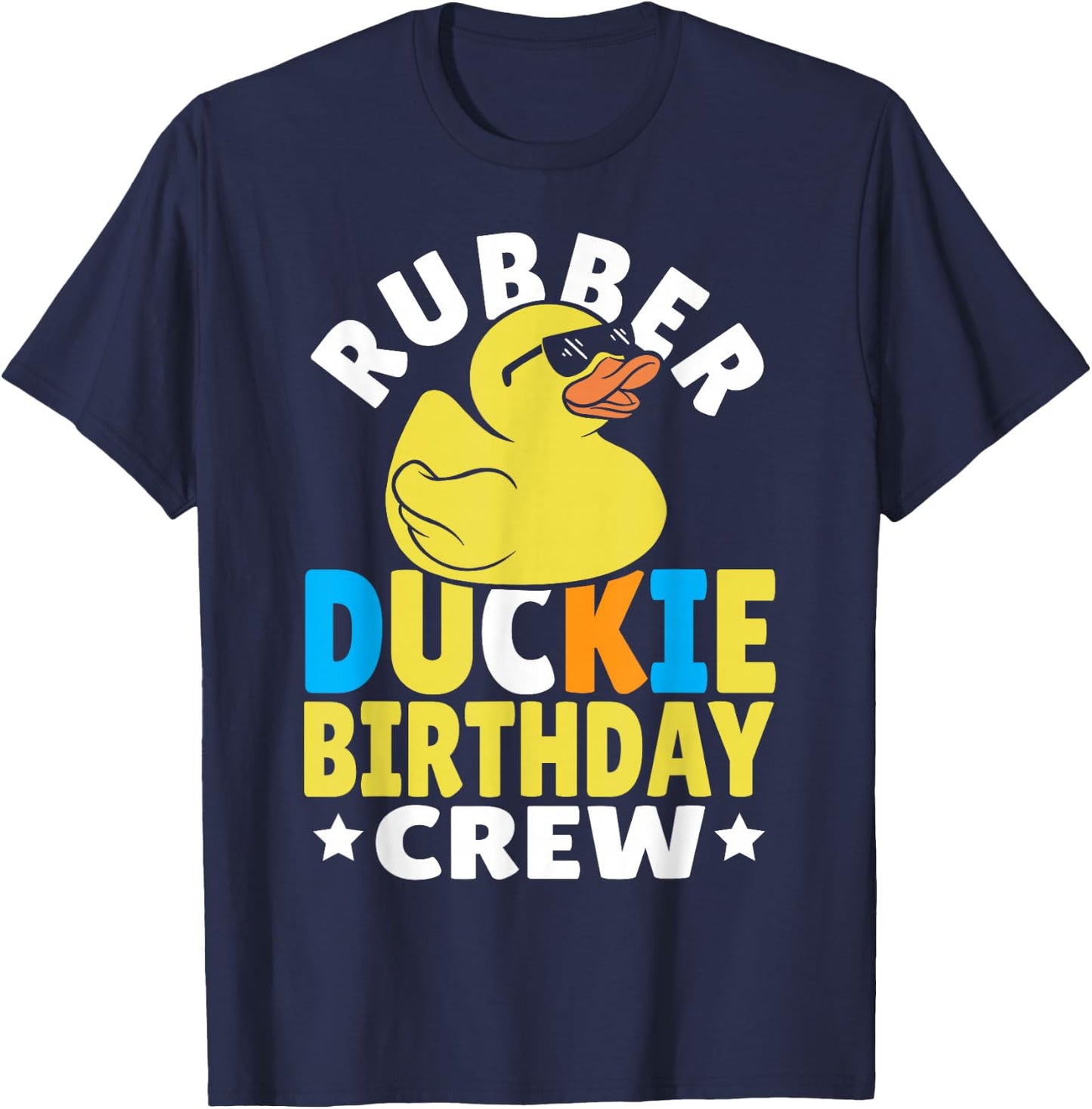Rubber Ducky Birthday Crew - Kids Birthday Rubber Duck T-Shirt - T-Shirt | Navy