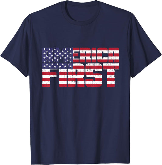 America First T-Shirt - T-Shirt | Navy