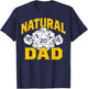 Dungeons & Dragons Father's Day Natural 20 Dad D20 D4 D8 T-Shirt - T-Shirt | Navy