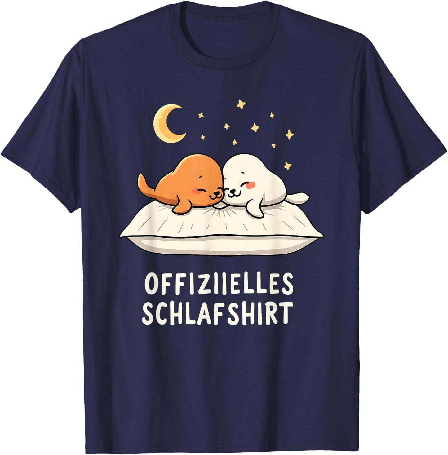 Official Sleep Shirt Seal , black T-Shirt - T-Shirt | Navy