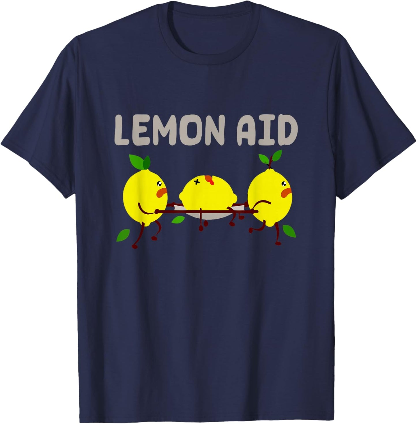Lemon Aid Funny Lemonade Funny Lemons Nursing Emergency T-Shirt - T-Shirt | Navy