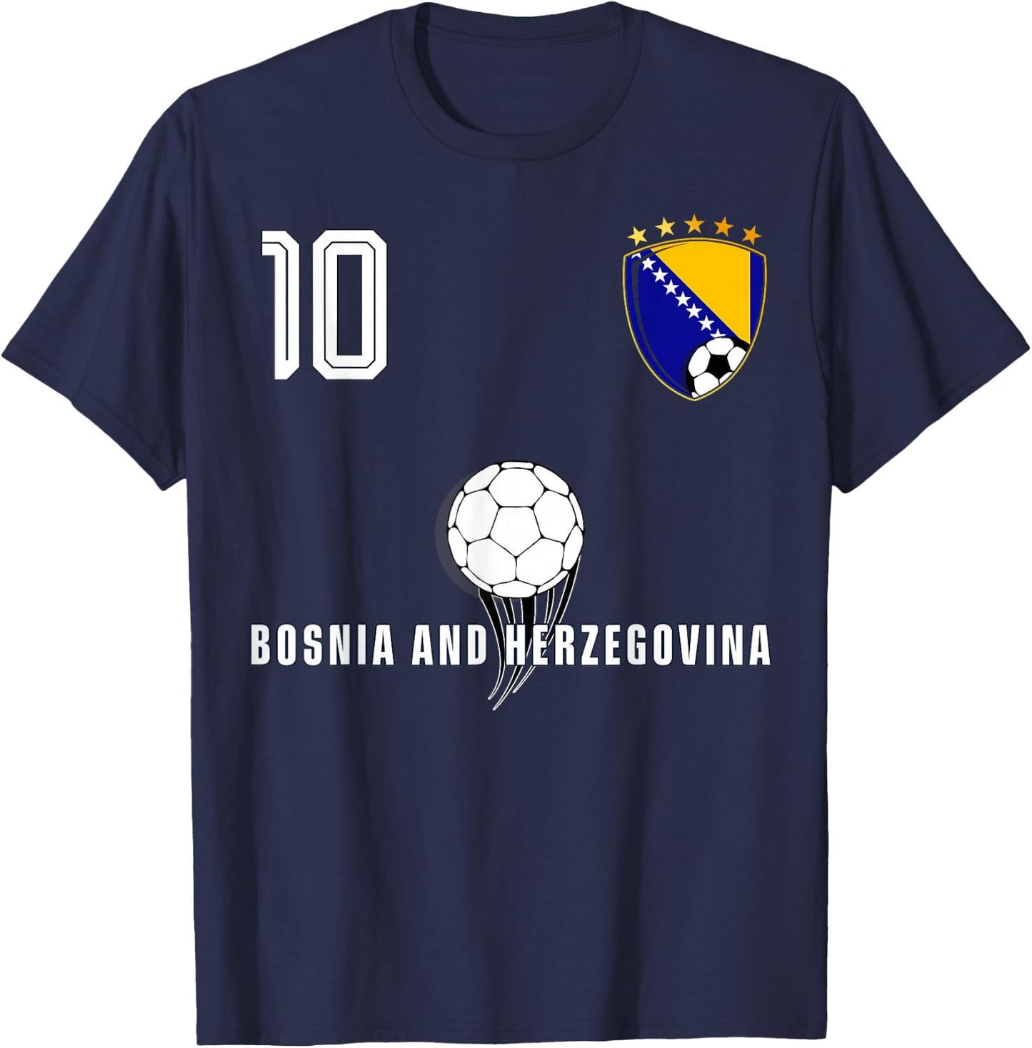 Bosnia and Herzegovina Flag Bosnian Pride Lovers T-Shirt - T-Shirt | Navy