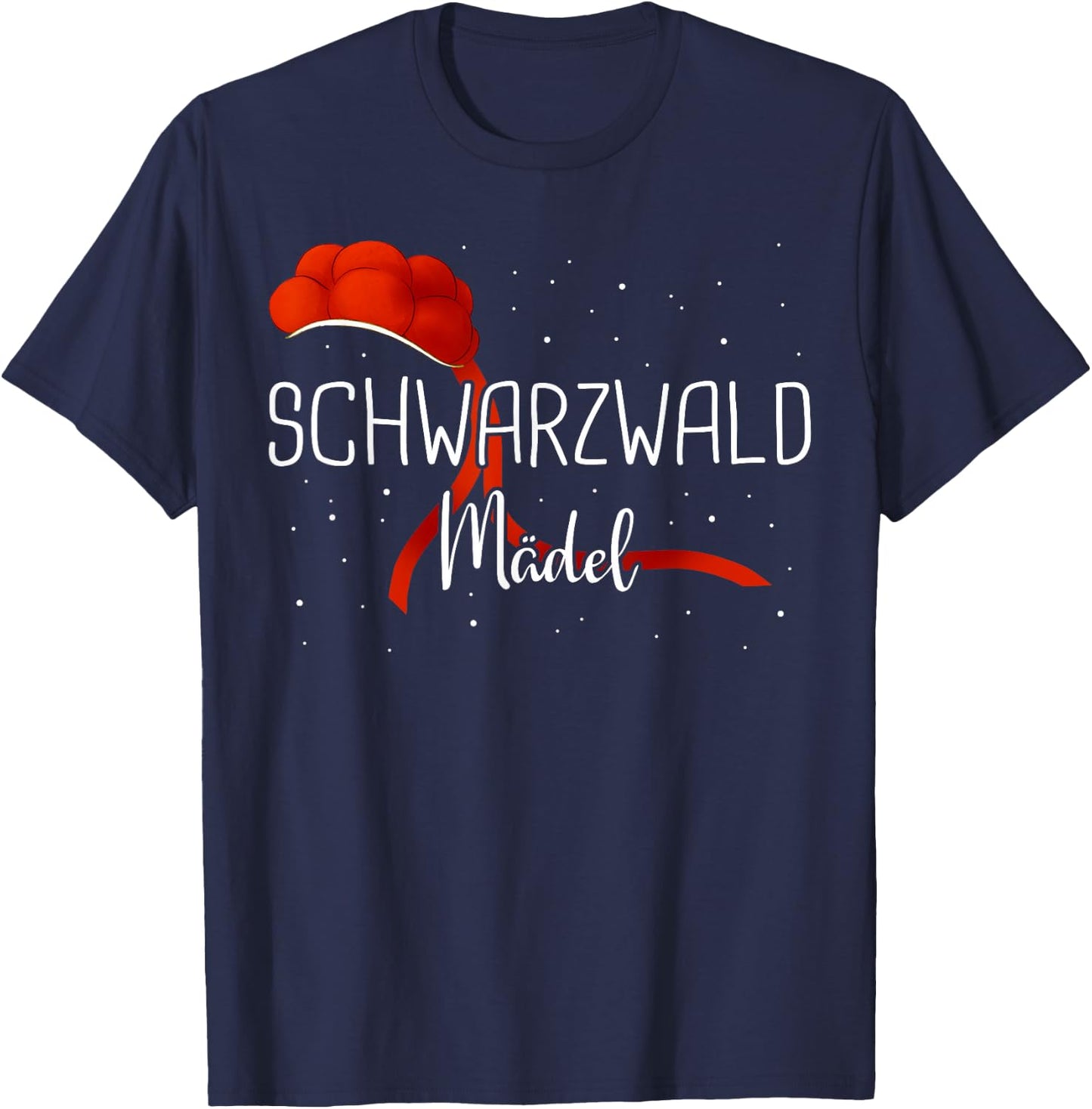 Black Forest Württemberg Bollenhut , black T-Shirt - T-Shirt | Navy