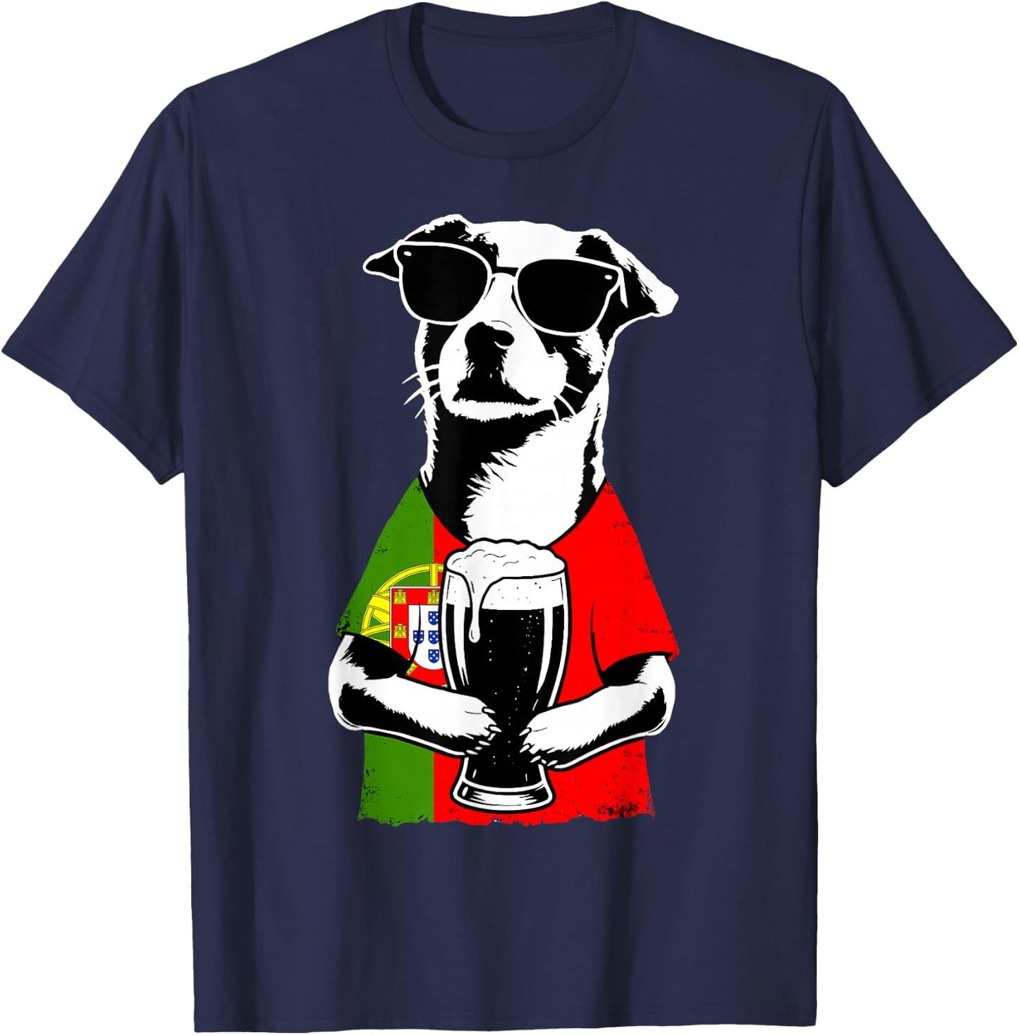 Portuguese Flag Men Women Portugal T-Shirt - T-Shirt | Navy