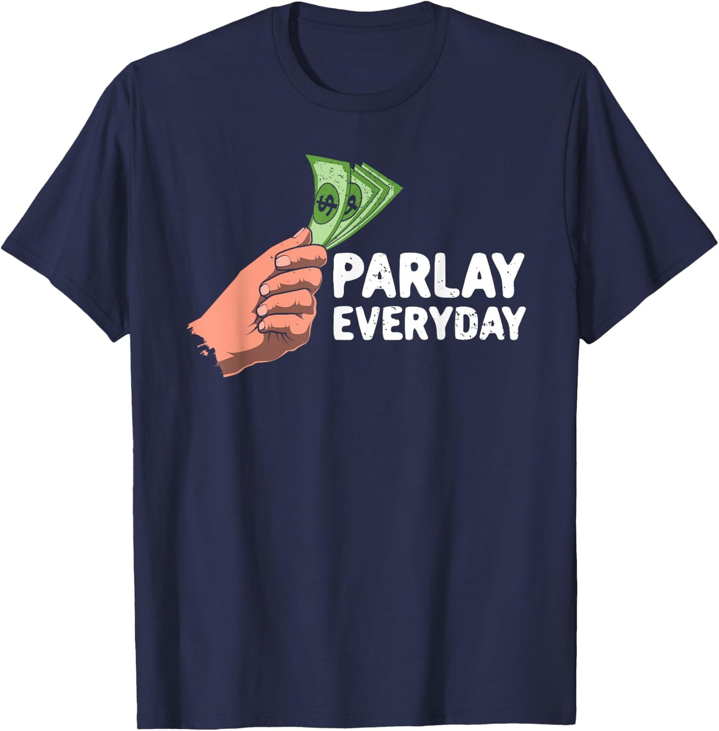 Parlay Betting Sports Betting Draft Picks Fantasy Football T-Shirt - T-Shirt | Navy