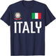 Italy Flag Italian Football Soccer Fan Men Women Kids T-Shirt - T-Shirt | Navy