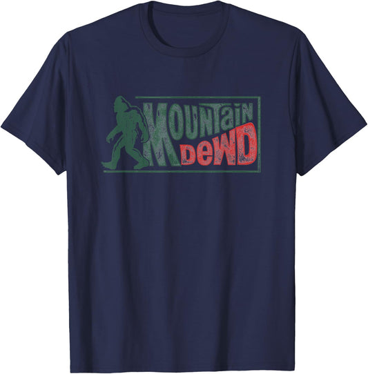 Funny Bigfoot Mountain Dude Hiking Camping Retro Gift T-Shirt - T-Shirt | Navy