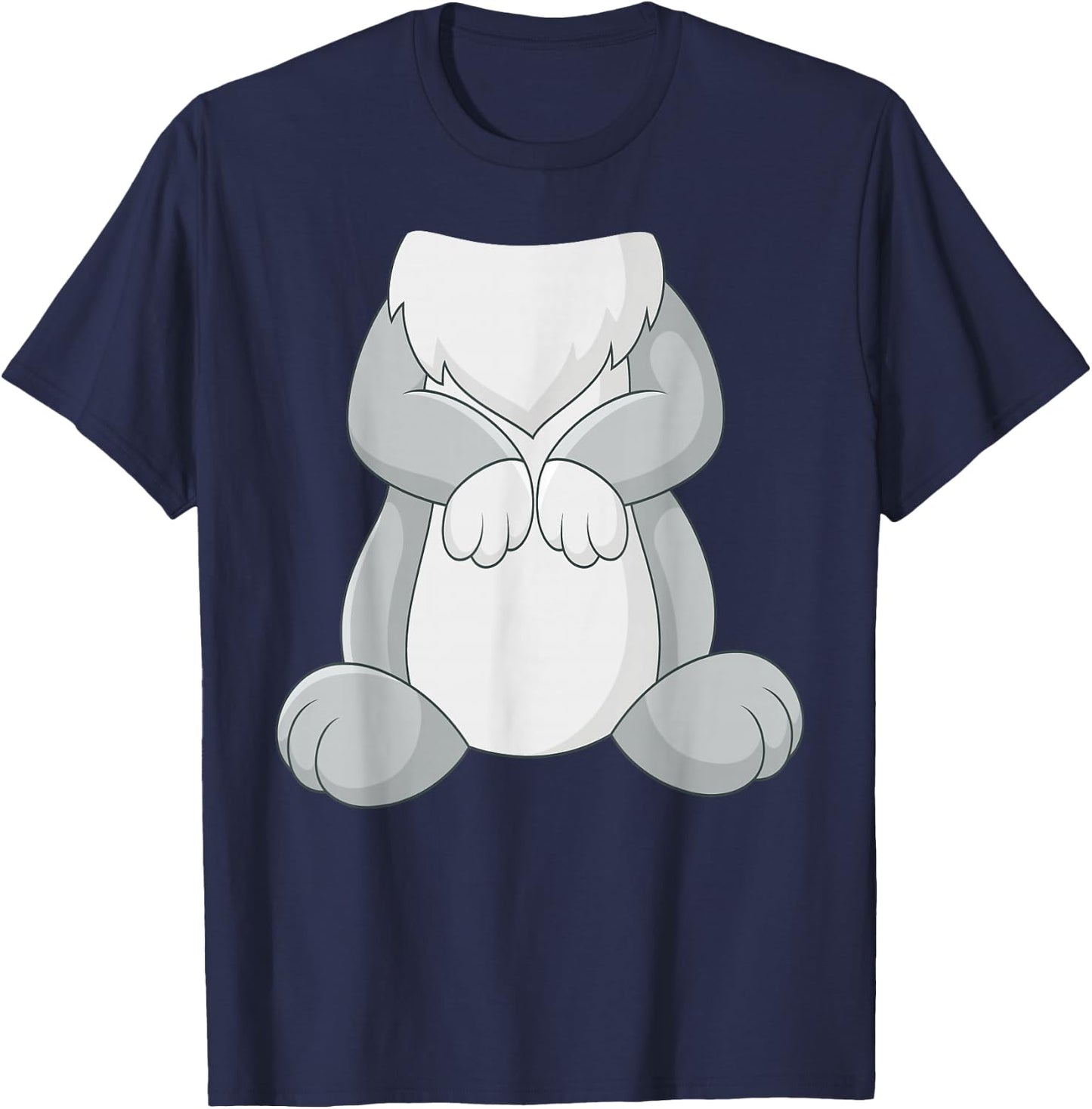 Rabbit Rabbit Costume Shirt , gray T-Shirt - T-Shirt | Navy