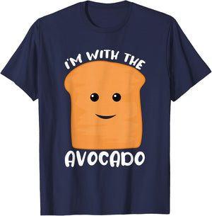 I'm with the Avocado Toast T-Shirt - T-Shirt | Navy