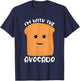 I'm with the Avocado Toast T-Shirt - T-Shirt | Navy