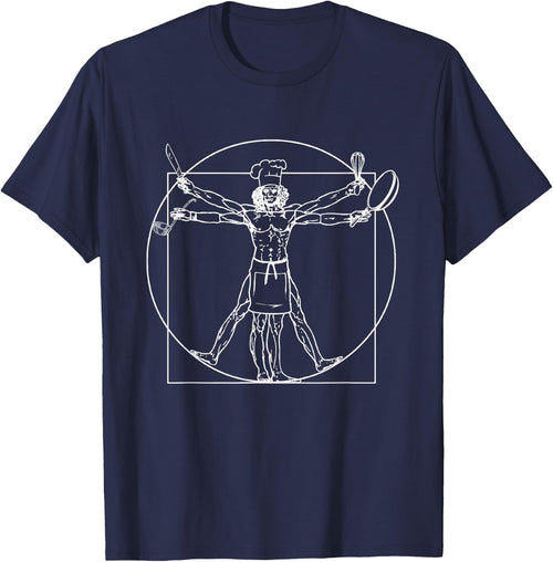 Chef Men's Vitruvian Fun Cooking Cooking Gift
