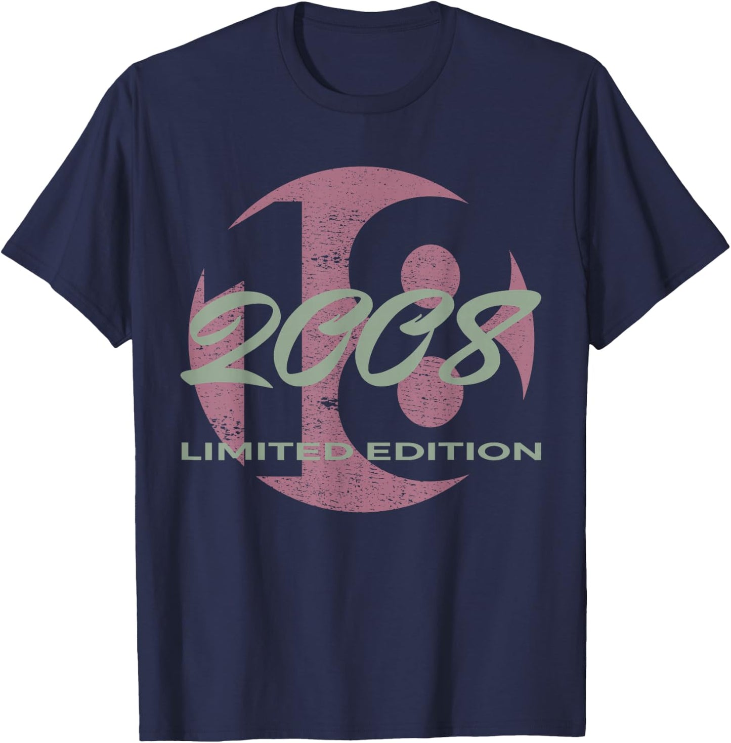 18. Geburtstag Mädchen Junge 18 Jahre 2008 Lustig Geschenk T-Shirt - T-Shirt | Navy
